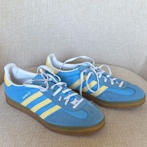 Adidas Gazelle Blue and Yellow Sneakers